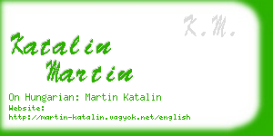 katalin martin business card